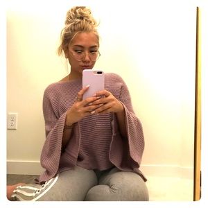 BP lavender kimono arm sweater